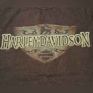 Vintage 2006 Harley Davidson Motorcycle T-shirt Harley World Amsterdam Holland L